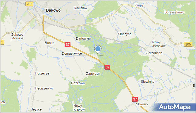 mapa Leśniczówka Domasławice, Leśniczówka Domasławice na mapie Targeo